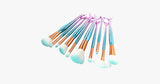 Blue Mermaid Brush Set with FREE Contour Brush - FREE SHIP DEALS