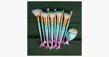 Blue Mermaid Brush Set with FREE Contour Brush - FREE SHIP DEALS