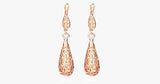 Rose Gold Plated Water Drop Earrings