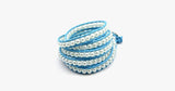 Blue Pearl Wrap Bracelet - FREE SHIP DEALS