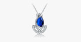 Blue Rose Flower Necklace - FREE SHIP DEALS