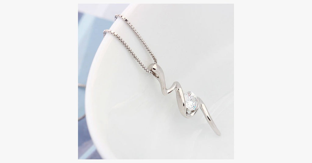 Crystal Bolt Necklace - FREE SHIP DEALS