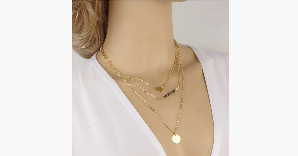 Imitation Crystal Bar Necklace - FREE SHIP DEALS