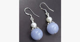 Aquamarine Pearl Drop Earring - FREE SHIP DEALS
