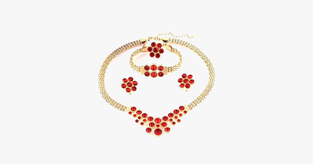 Floral Garnet Set - FREE SHIP DEALS