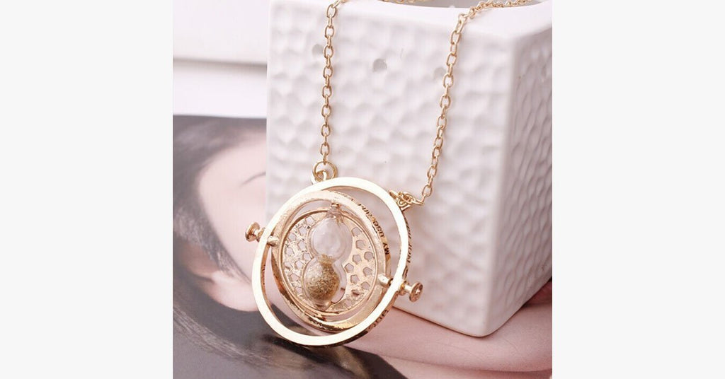 Rotating Time Turner Necklace