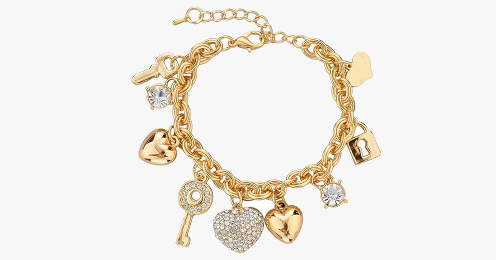 Heart Beetle Charm Bracelet - FREE SHIP DEALS