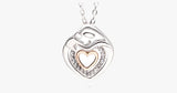 Cute Mommy And Baby Heart Pendant Necklace - FREE SHIP DEALS