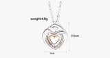 Cute Mommy And Baby Heart Pendant Necklace - FREE SHIP DEALS