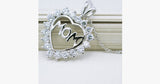Mom's CZ Heart Pendant - FREE SHIP DEALS