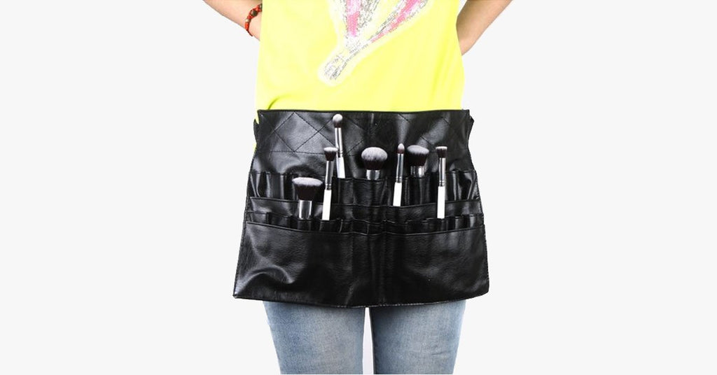 Professional Cosmetic Makeup Brush Apron - FREE SHIP DEALS