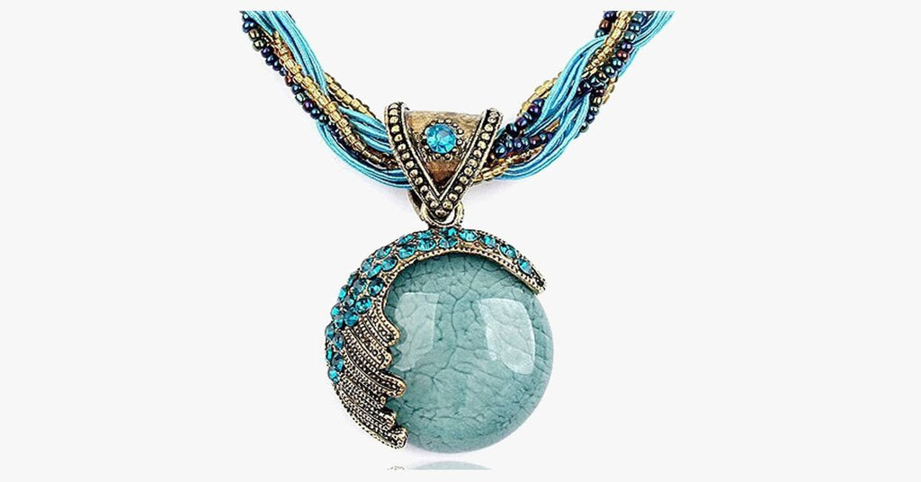Bohemian Gemstone Pendant - FREE SHIP DEALS