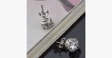 Silver Crown Earrings