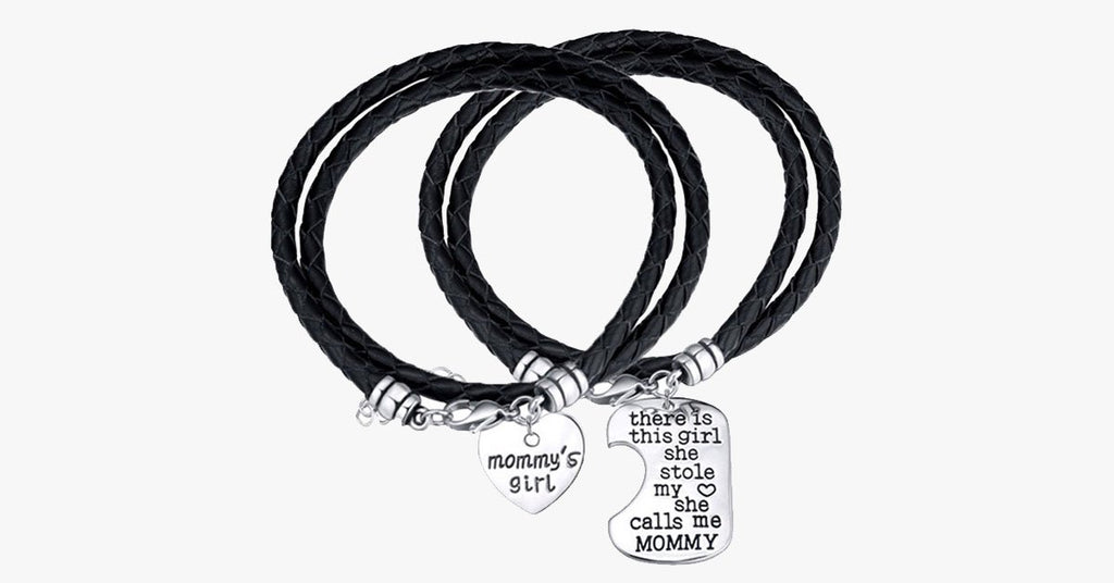 Mommy's Girl Hand Stamp Bracelet Set - FREE SHIP DEALS