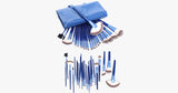 Ocean Blue 24 Piece Brush Set - FREE SHIP DEALS