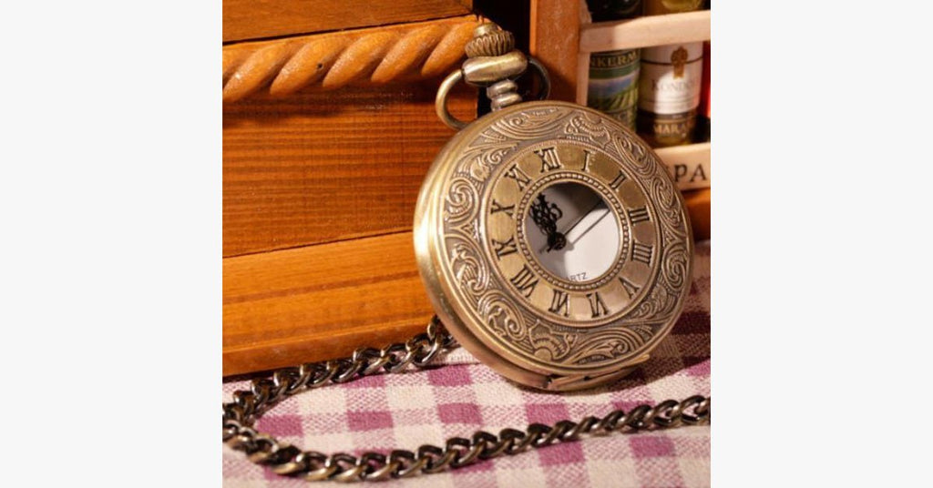 Vintage Gold Half Hunter Pocket Watch - FREE SHIP DEALS