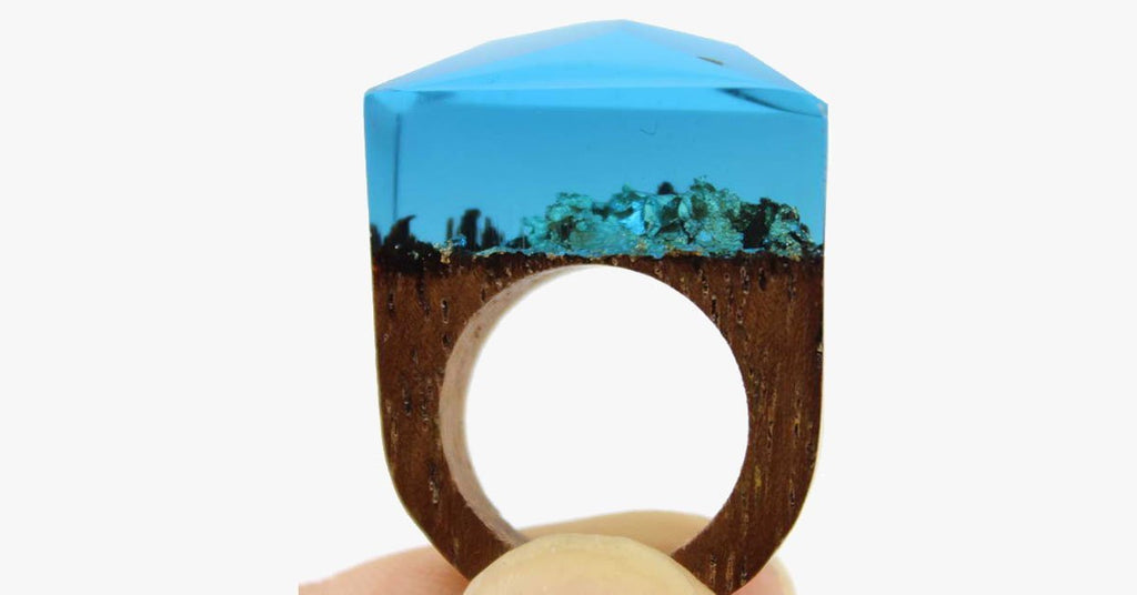 Ocean Oasis Wood Ring - FREE SHIP DEALS