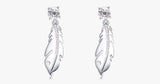Silver Feather Earrings