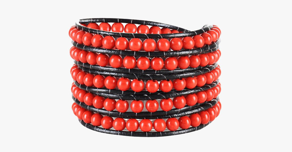 Royal Red Wrap Bracelet