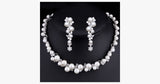 Flower Choker Pearl Necklace Set - FREE SHIP DEALS