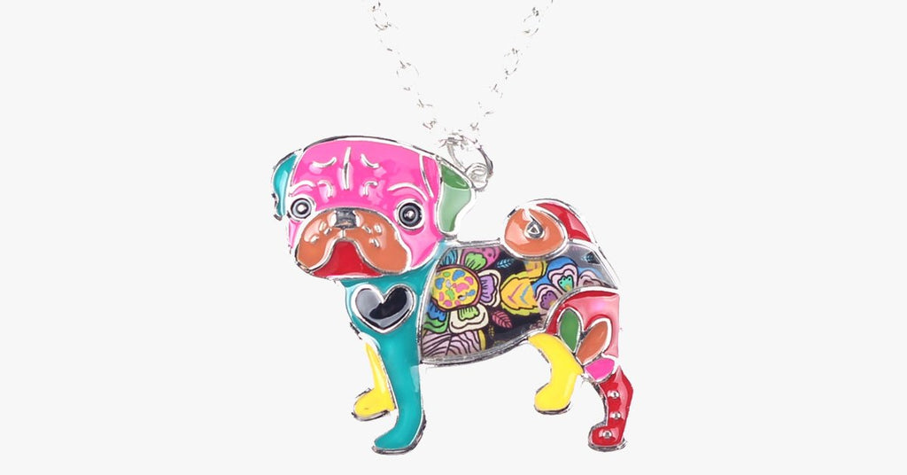 Pug Dog Pendant Necklace - FREE SHIP DEALS