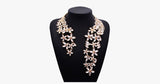 Chunky Crystal Flower Choker Necklace - FREE SHIP DEALS