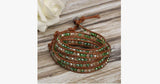 August Peridot Wrap Bracelet - FREE SHIP DEALS