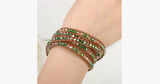 August Peridot Wrap Bracelet - FREE SHIP DEALS