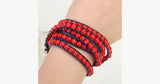 Royal Red Wrap Bracelet