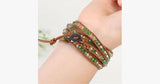 August Peridot Wrap Bracelet - FREE SHIP DEALS