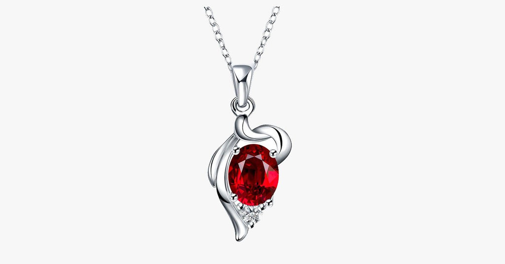 Elegant Ruby Crystal Necklace - FREE SHIP DEALS