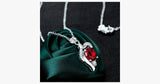 Elegant Ruby Crystal Necklace - FREE SHIP DEALS