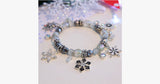 White Christmas Charm Bracelet - FREE SHIP DEALS