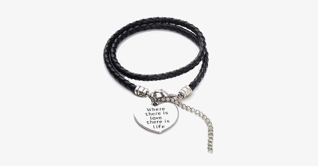 Where there is love there is life - Hand Stamped Bracelet - FREE SHIP DEALS