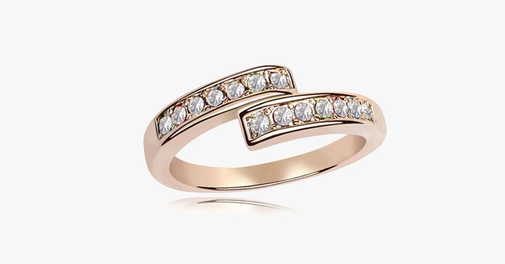 Open Heart Eternity Ring - FREE SHIP DEALS