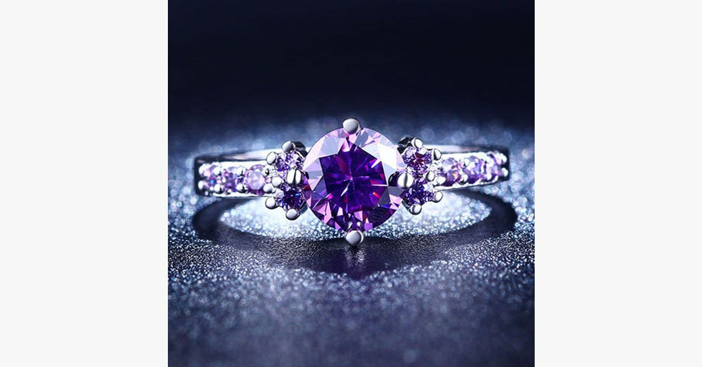 Purple Amethyst Ring - FREE SHIP DEALS