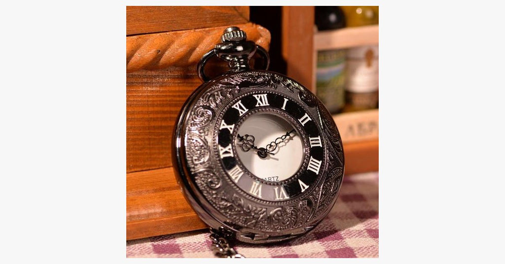 Classic Black Pocket Watch - FREE SHIP DEALS