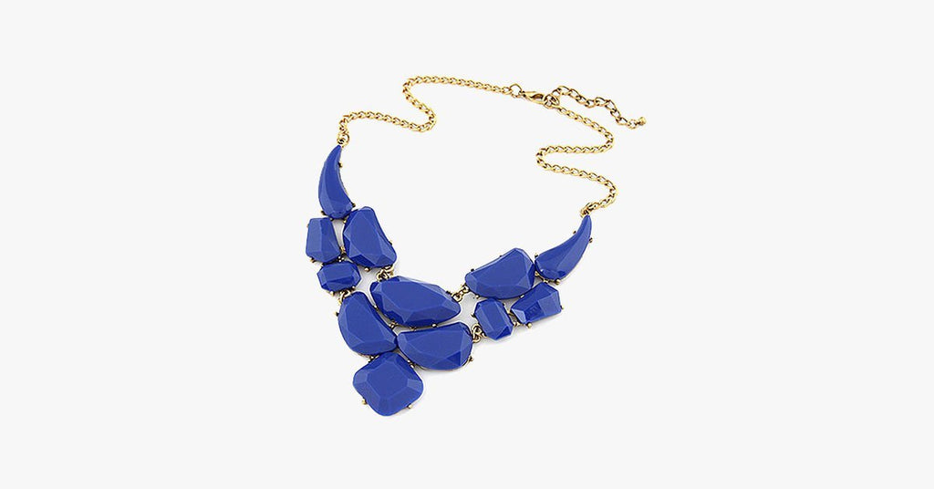 Bold Stone Statement Necklace - FREE SHIP DEALS