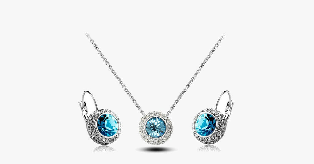 Austrian Crystal Round Moon River Set - FREE SHIP DEALS