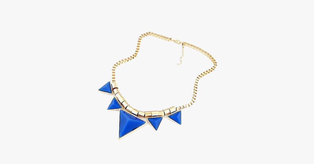 Bold Triangle Statement Necklace - FREE SHIP DEALS