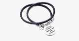 The Love Between A Mother And Son Is Forever - Hand Stamped Bracelet