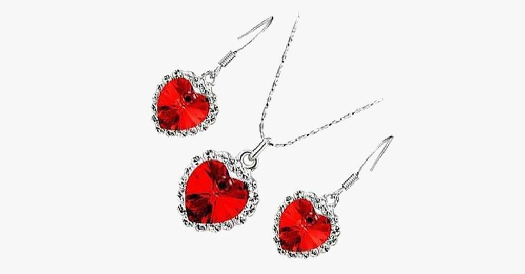 Love Crystal Heart Set - FREE SHIP DEALS