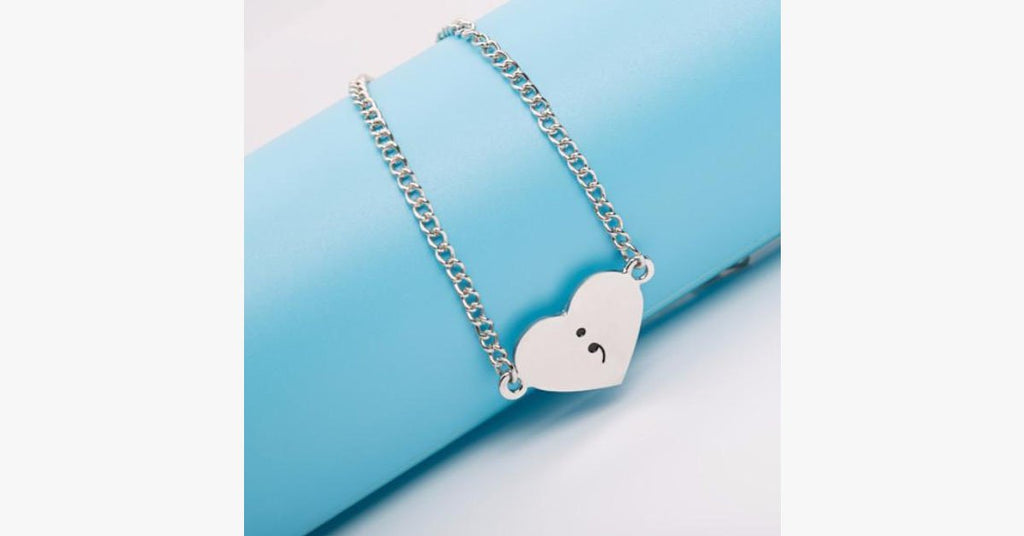 Semicolon Link Bracelet