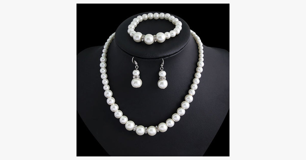 Classic Pearl Necklace Set - FREE SHIP DEALS