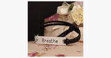 Breathe Leather Strap Bracelet - FREE SHIP DEALS
