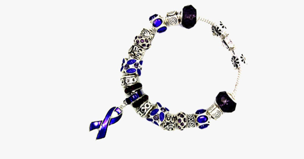 Purple Ribbon Awareness Bracelet - FREE SHIP DEALS