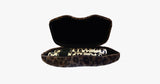 Black Mascara with Natural Fibres In Furry Leopard Display Case - FREE SHIP DEALS