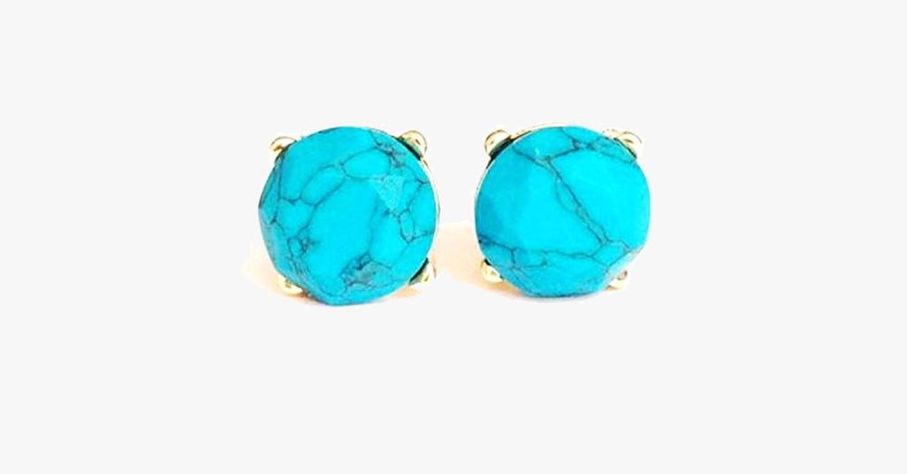 Turquoise Stud Earrings - FREE SHIP DEALS