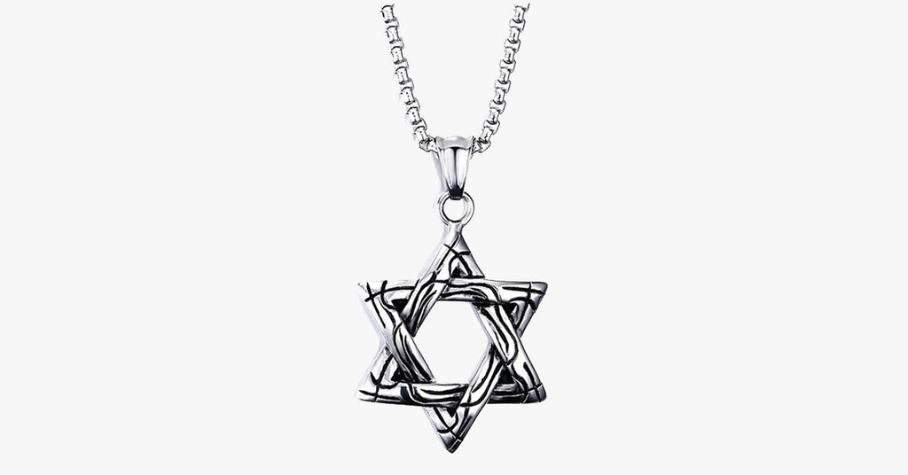 Men's Jewish Star Pendant