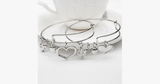 Mother Daughter Charm Bangle Set - FREE SHIP DEALS